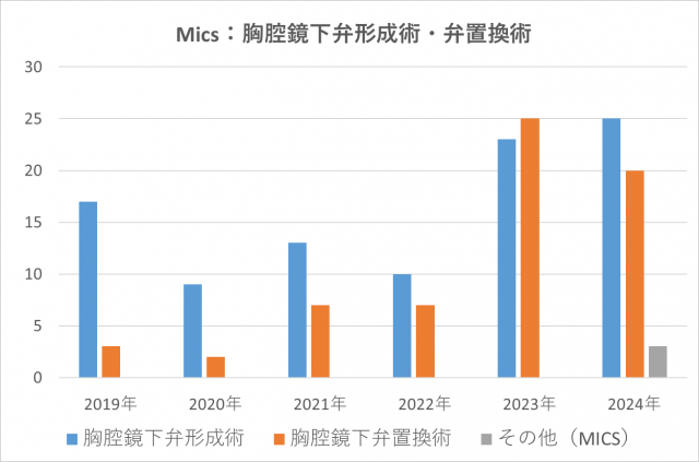 MICS:胸腔鏡下弁形成術・弁置換術